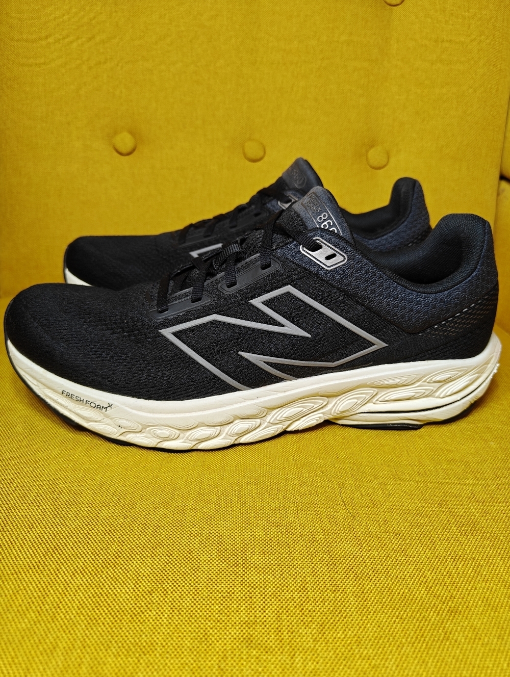 NEW BALANCE Fresh Foam X 860v14 Running Phantom Black White Men's Shoe Size 11.5